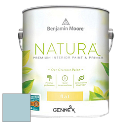 Benjamin Moore 514 Natura Interior Semi-Gloss Finish краска цвет 1655 Blue Bay Marina