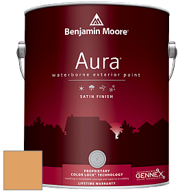 Benjamin Moore Aura 631 Waterborne Exterior Satin Finish краска цвет 167 Old Gold