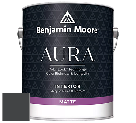 Benjamin Moore Aura 522 Interior Paint - Matte краска цвет 2131-10 Black Satin