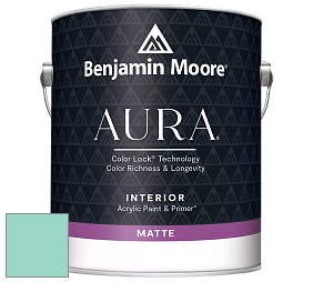 Benjamin Moore Aura 522 Interior Paint - Matte краска цвет 2047-50 Shore House Green