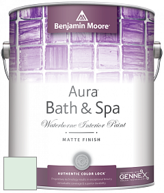 Benjamin Moore Aura 532 Bath & Spa Waterborne Interior Paint Matte Finish краска цвет NCS S 0510-G 