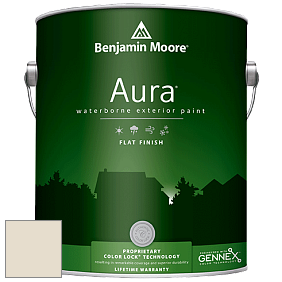 Benjamin Moore Aura 629 Waterborne Exterior Flat Finish краска цвет 953 Feather Down