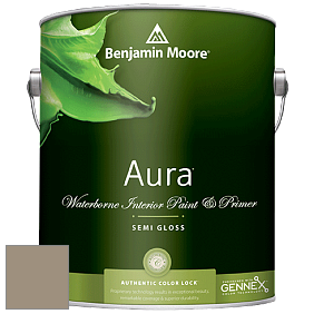 Benjamin Moore Aura 528 Waterborne Interior Semi-gloss Finish краска цвет 978 Raccoon Hollow