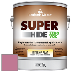 Benjamin Moore 355 Super Hide Zero Voc Interior Flat краска цвет 2080-40 Wild Pink