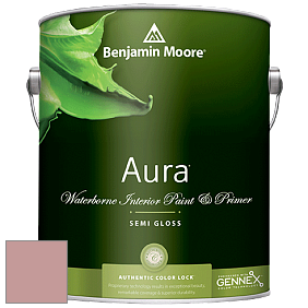 Benjamin Moore Aura 528 Waterborne Interior Semi-gloss Finish краска цвет 2092-50 Titanic Rose