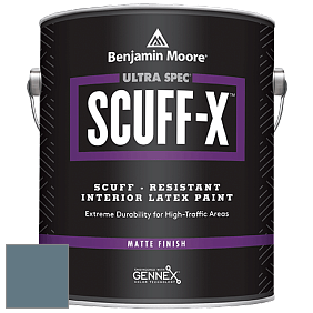 Benjamin Moore 484 Ultra Spec SCUFF-X Interior Matte Finish краска цвет 1645 Thousand Oceans