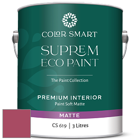 COLOR SMART CS 619 SUPREM ECO PAINT матовая краска цвет 1350 Aniline Red