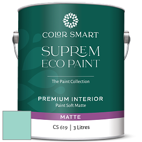 COLOR SMART CS 619 SUPREM ECO PAINT матовая краска цвет NCS S 1030-B70G 