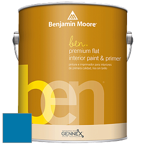 Benjamin Moore Ben W625 Premium Interior Latex Flat краска цвет 791 Paddington Blue