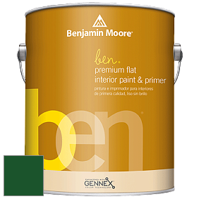 Benjamin Moore Ben W625 Premium Interior Latex Flat краска цвет RAL 6035 