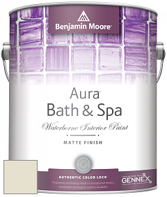 Benjamin Moore Aura 532 Bath & Spa Waterborne Interior Paint Matte Finish краска цвет 938 Celery Salt