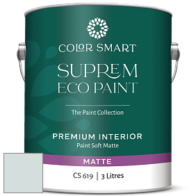 COLOR SMART CS 619 SUPREM ECO PAINT матовая краска цвет 1632 Glass Slipper
