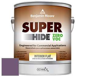 Benjamin Moore 355 Super Hide Zero Voc Interior Flat краска цвет 1372 Ultra Violet