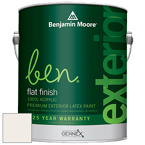 Benjamin Moore Ben 541 Waterborne Exterior Flat Finish краска цвет AF-10 