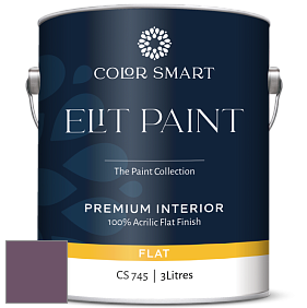 COLOR SMART CS 745 ELIT PAINT глубокоматовая моющаяся краска цвет 1379 Eggplant