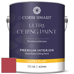 COLOR SMART CS 758 ULTRA CEILING PAINT ультраматовая краска цвет 2003-20 Strawberry Red