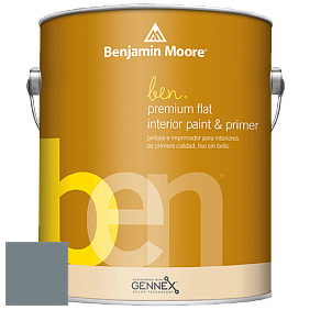 Benjamin Moore Ben W625 Premium Interior Latex Flat краска цвет AF-555 