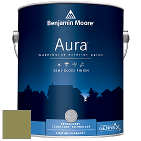 Benjamin Moore Aura 632 Waterborne Exterior Semi-Gloss Finish краска цвет 2145-20 Terrapin Green