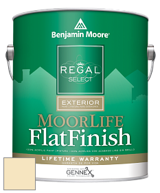 Benjamin Moore W105 Regal Select Exterior Paint-MoorLife Flat Finish краска цвет 931 Royal Linen