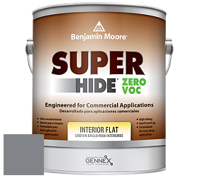 Benjamin Moore 355 Super Hide Zero Voc Interior Flat краска цвет 1615 Rock Gray