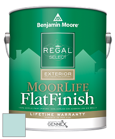 Benjamin Moore W105 Regal Select Exterior Paint-MoorLife Flat Finish краска цвет 722 Dolphin's Cove