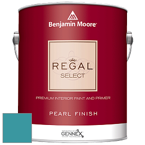 Benjamin Moore 550 Regal Select Waterborne Interior Pearl Finish краска цвет 754 Wilmington Spruce