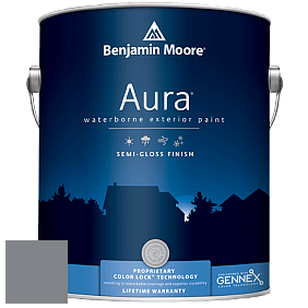 Benjamin Moore Aura 632 Waterborne Exterior Semi-Gloss Finish краска цвет 1615 Rock Gray