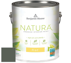 Benjamin Moore 512 Natura Interior Flat Finish матовая краска цвет 448 Dakota Shadow