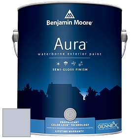 Benjamin Moore Aura 632 Waterborne Exterior Semi-Gloss Finish краска цвет 1423 Angel's Wings