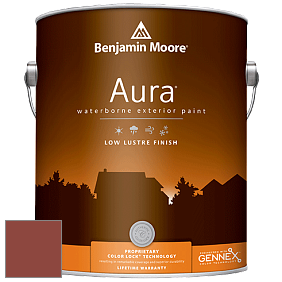 Benjamin Moore Aura 634 Waterborne Exterior Low Lustre Finish краска цвет 2088-10 Red Oxide