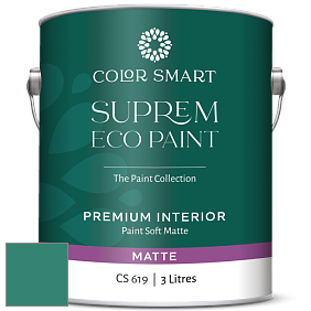 COLOR SMART CS 619 SUPREM ECO PAINT матовая краска цвет NCS S 4040-B80G 