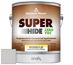 Benjamin Moore 355 Super Hide Zero Voc Interior Flat краска цвет 1459 Metro Gray