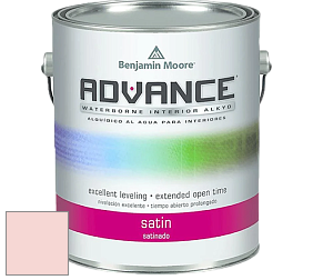 Benjamin Moore 792 Advance Interior Paint-Satin эмаль цвет 889 Pacific Grove Pink