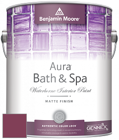 Benjamin Moore Aura 532 Bath & Spa Waterborne Interior Paint Matte Finish краска цвет 2076-10 Crushed Velvet
