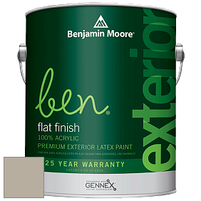Benjamin Moore Ben 541 Waterborne Exterior Flat Finish краска цвет AF-100 