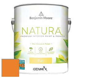 Benjamin Moore 514 Natura Interior Semi-Gloss Finish краска цвет 2017-10 Orange Juice