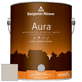 Benjamin Moore Aura 634 Waterborne Exterior Low Lustre Finish краска цвет 973 Ice Formations