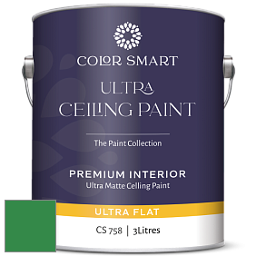 COLOR SMART CS 758 ULTRA CEILING PAINT ультраматовая краска цвет 2037-20 Jade Green