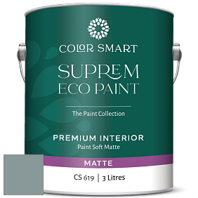 COLOR SMART CS 619 SUPREM ECO PAINT матовая краска цвет NCS S 4010-B50G 