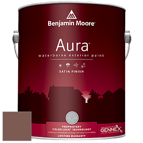 Benjamin Moore Aura 631 Waterborne Exterior Satin Finish краска цвет 2095-30 Butternut Brown