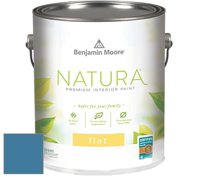Benjamin Moore 512 Natura Interior Flat Finish матовая краска цвет 804 Chicago Blues