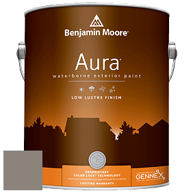 Benjamin Moore Aura 634 Waterborne Exterior Low Lustre Finish краска цвет 2111-40 Taos Taupe