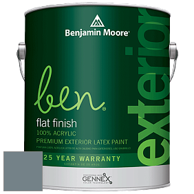 Benjamin Moore Ben 541 Waterborne Exterior Flat Finish краска цвет AF-555 