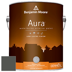 Benjamin Moore Aura 634 Waterborne Exterior Low Lustre Finish краска цвет 1582 Deep River