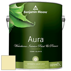 Benjamin Moore Aura 528 Waterborne Interior Semi-gloss Finish краска цвет NCS S 0520-G80Y 