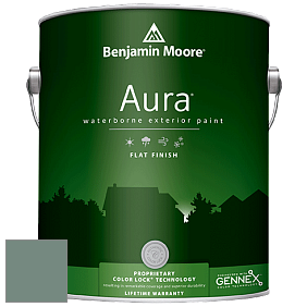 Benjamin Moore Aura 629 Waterborne Exterior Flat Finish краска цвет 706 Cedar Mountains