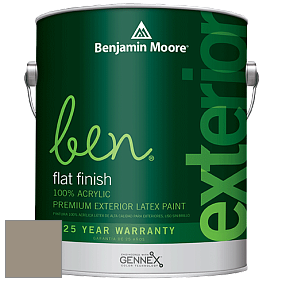 Benjamin Moore Ben 541 Waterborne Exterior Flat Finish краска цвет AF-155 