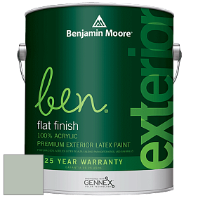 Benjamin Moore Ben 541 Waterborne Exterior Flat Finish краска цвет 459 Woodland Green