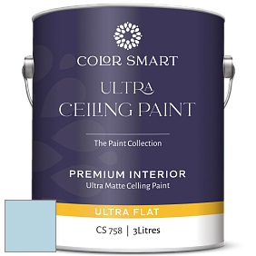 COLOR SMART CS 758 ULTRA CEILING PAINT ультраматовая краска цвет 799 Mediterranean Breeze