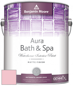 Benjamin Moore Aura 532 Bath & Spa Waterborne Interior Paint Matte Finish краска цвет 1310 Sweet 16